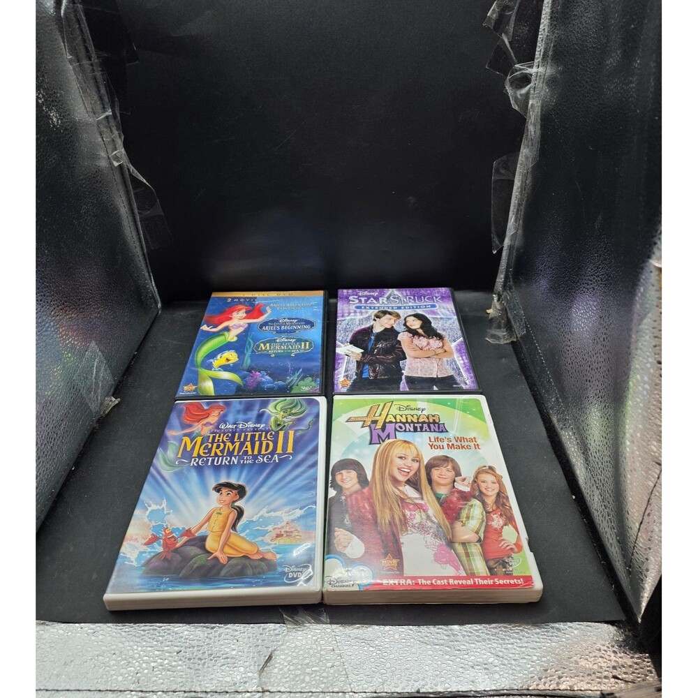 Disney DVD Lot Little Mermaid II Ariel's Beginning Starstruck Hannah Montana